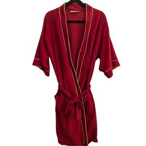 Vintage 80's Rabhor Robe Smoking Jacket Red OneSize Fits All Ferrari color